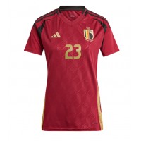 Maglia Calcio Belgio Arthur Vermeeren #23 Prima Divisa Donna Europei 2024 Manica Corta